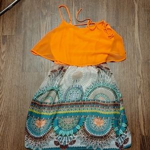 Honey and Rosie Orangey Pink Dress